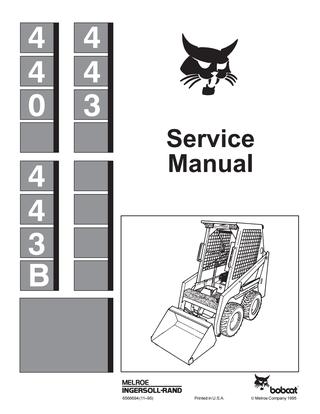 download 440 443 443B Skid Steer Loader able workshop manual