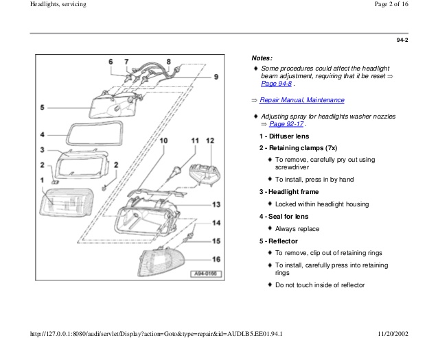 download Audi A4 B5 workshop manual