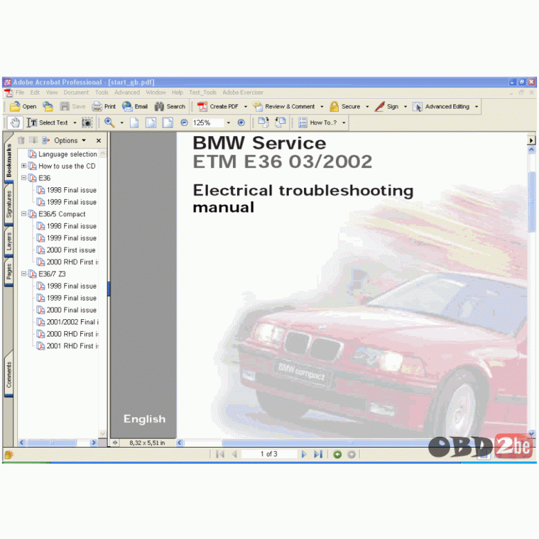 download BMW 318i ETM workshop manual