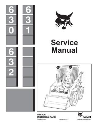 download Bobcat 631 Loader Workable workshop manual