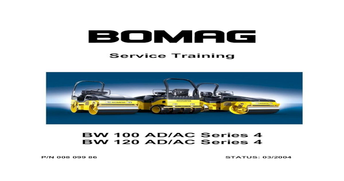 download Bomag BW 100 AC 4 able workshop manual