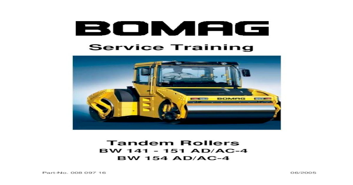 download Bomag BW 100 AC 4 able workshop manual