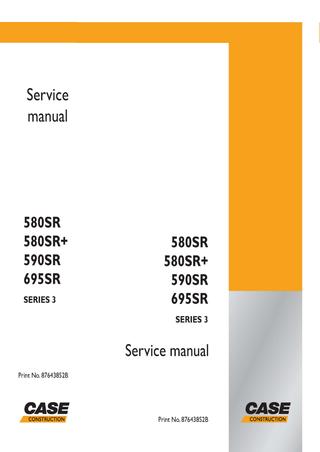 download Case 695SR BACKHOE Loader able workshop manual