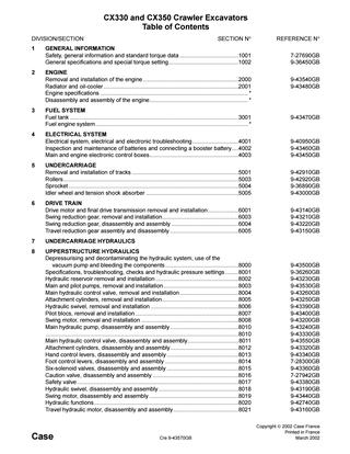 download Case CX160 Crawler Excavator able workshop manual