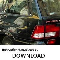 download DAEWOO SSANGYONG TICO CAR workshop manual