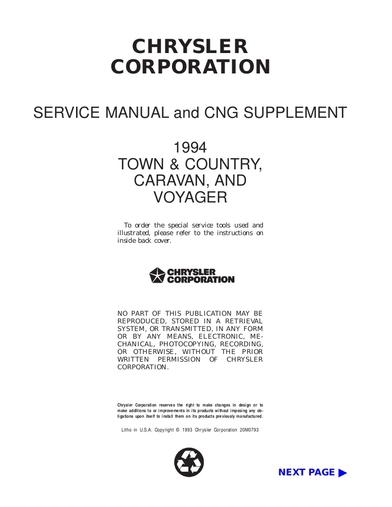 download DODGE CARAVAN TOWN COUNTRY + Worksh workshop manual