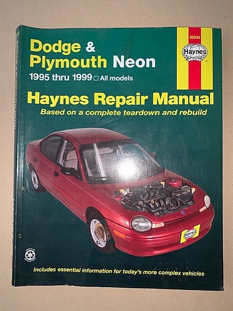 download DODGE NEON CHRYSLER NEON PLYMOUTH NEON workshop manual