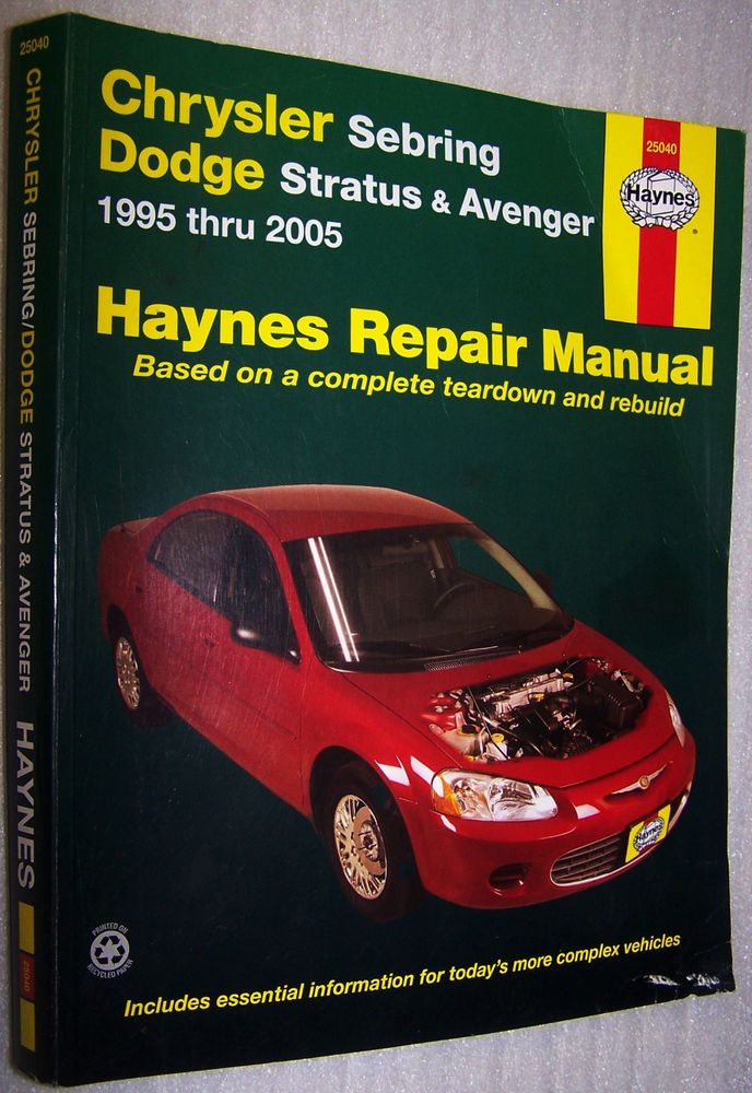 download DODGE STRATUS workshop manual