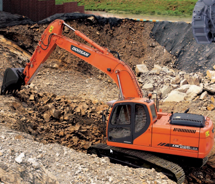 download DOOSAN DX225LCA Crawler Excavator able workshop manual