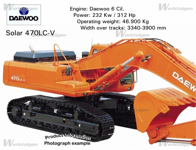 download Daewoo Doosan Solar 470LC V Excavator able workshop manual