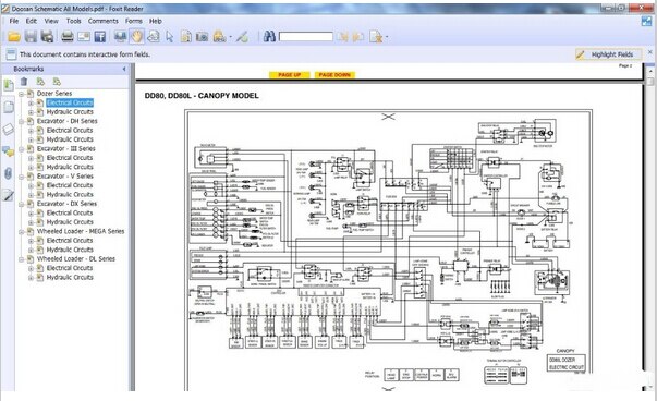 download Doosan DH220 LC Excavator Hydraulic Schematics able workshop manual