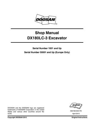 download Doosan DH220 LC Excavator Hydraulic Schematics able workshop manual