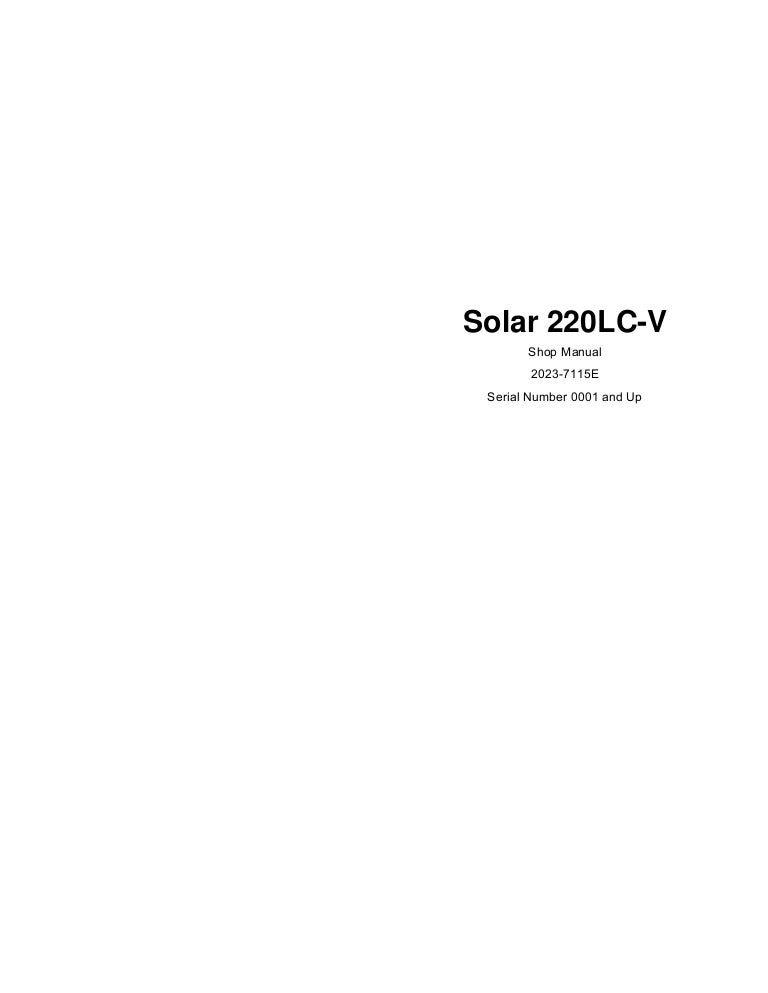 download Doosan Daewoo Excavator DH Schematic Manua able workshop manual