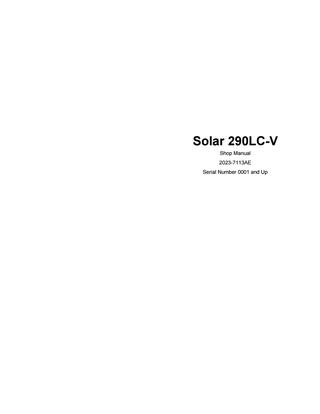 download Doosan SOLAR 330LC V Excavator Hydraulic Schematics able workshop manual