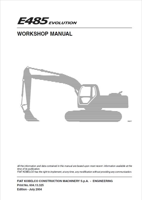 download FIAT KOBELCO W90 Wheel Loader able workshop manual