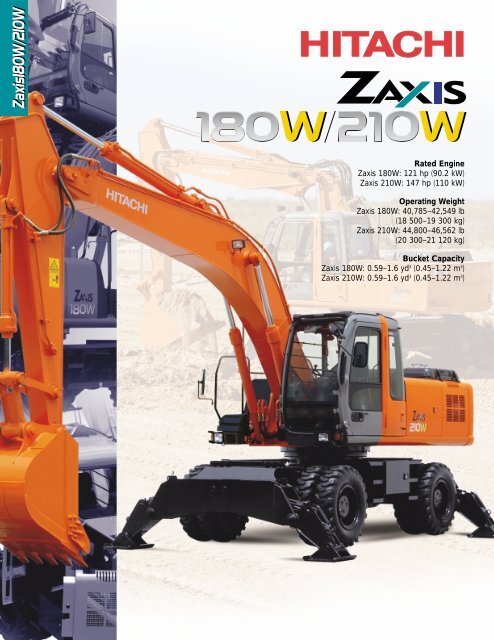 download HITACHI ZAXIS 210W WEELED Excavator able workshop manual