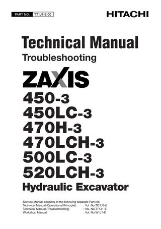 download HITACHI ZAXIS ZX 450 470 500 520 Excavator able workshop manual