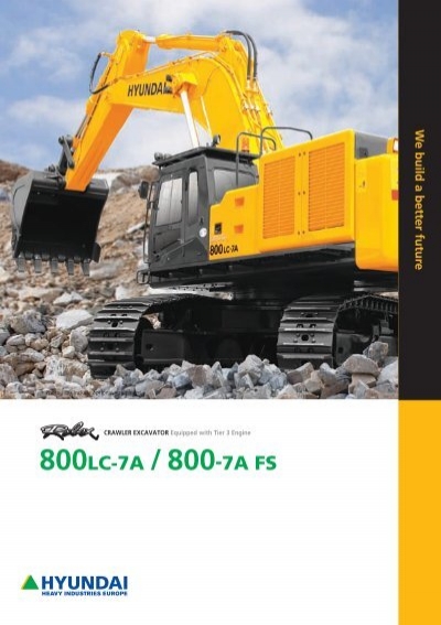 download HYUNDAI Crawler Excavator R800LC 7A able workshop manual