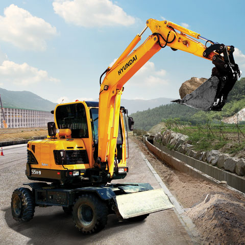 download HYUNDAI Wheel Excavator R55W 9 able workshop manual