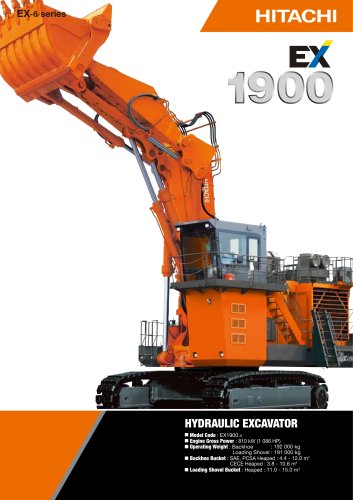 download Hitachi EX1900 5 Excavator able workshop manual