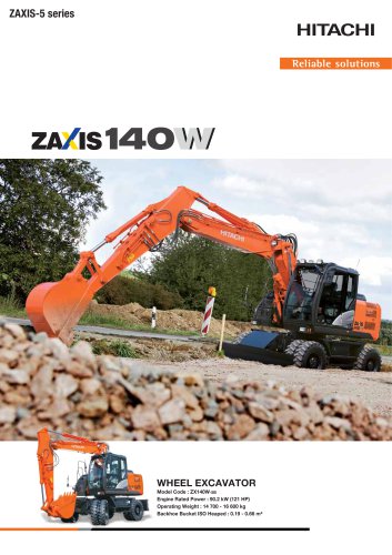 download Hitachi ZX140W 3 ZAXIS Hydraulic Excavator able workshop manual