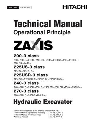 download Hitachi Zaxis 250LCN 3 Hydraulic Excavator able workshop manual