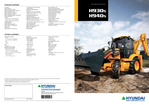 download Hyundai Backhoe Loader H930C H940C able workshop manual