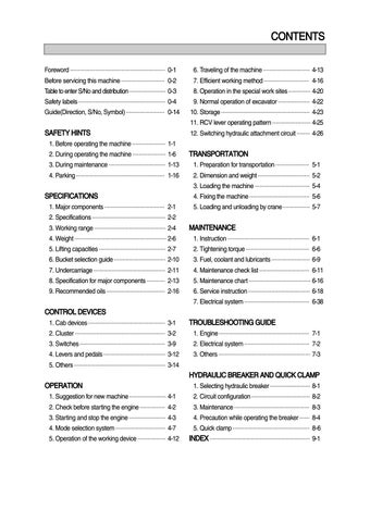 download Hyundai Crawler Excavator R110 7 able workshop manual