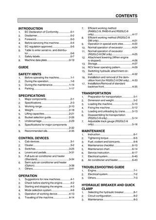 download Hyundai Crawler Excavator R480 520LC 9S able workshop manual