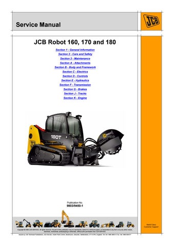 download JCB 170 170HF Robot able workshop manual