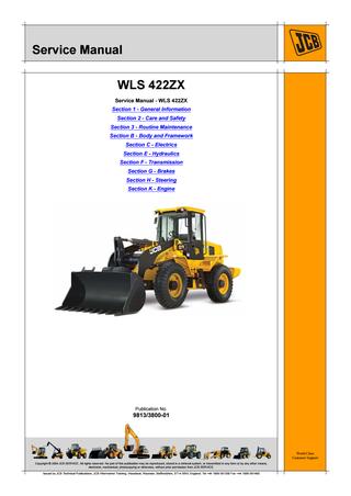 download JCB 411 416 Wheeled Loader able workshop manual