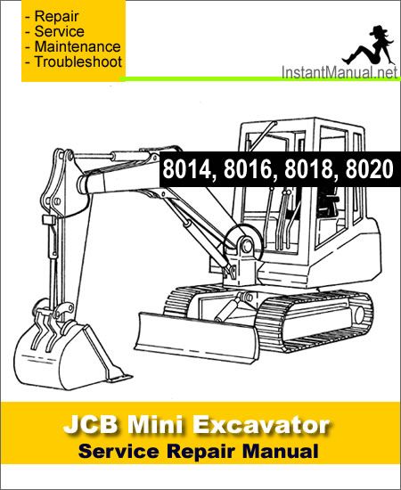 download JCB 8014 8016 8018 8020 Mini Excavator able workshop manual