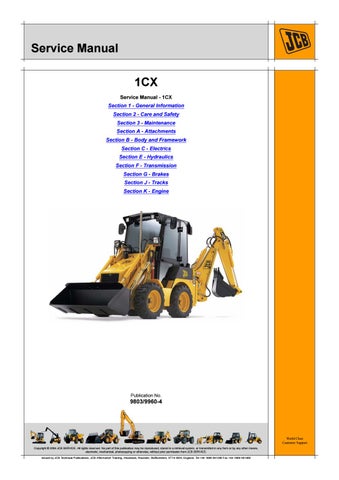 download JCB Hammermaster Rockbreakers able workshop manual