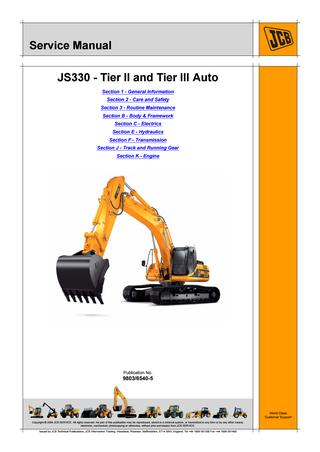 download JCB JS200W TIER III Wheeled Excavator able workshop manual