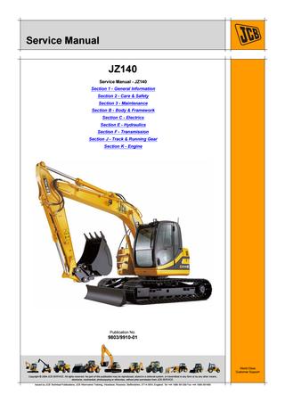 download JCB JS240 Tracked Excavator able workshop manual