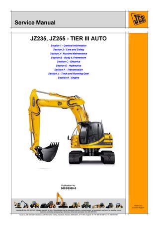 download JCB Micro Tier 3 Excavator able workshop manual