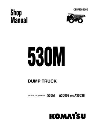 download KOMATSU 210M Dump Truck able workshop manual