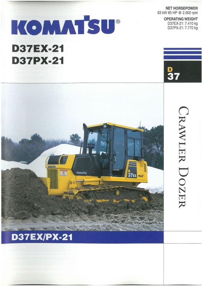 download KOMATSU D37EX PX 21 Operation able workshop manual