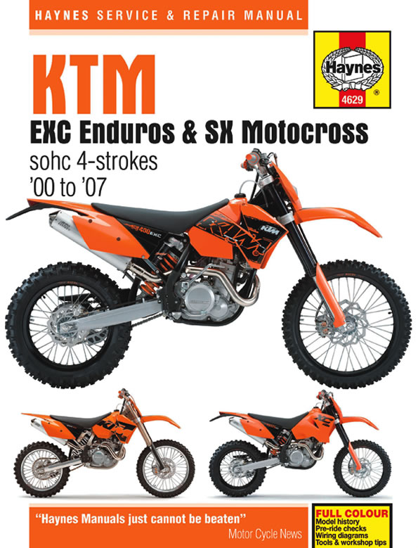 download KTM SPORTMOTORCYCLES 250 525 SX MXC EXC Racing Engine able workshop manual