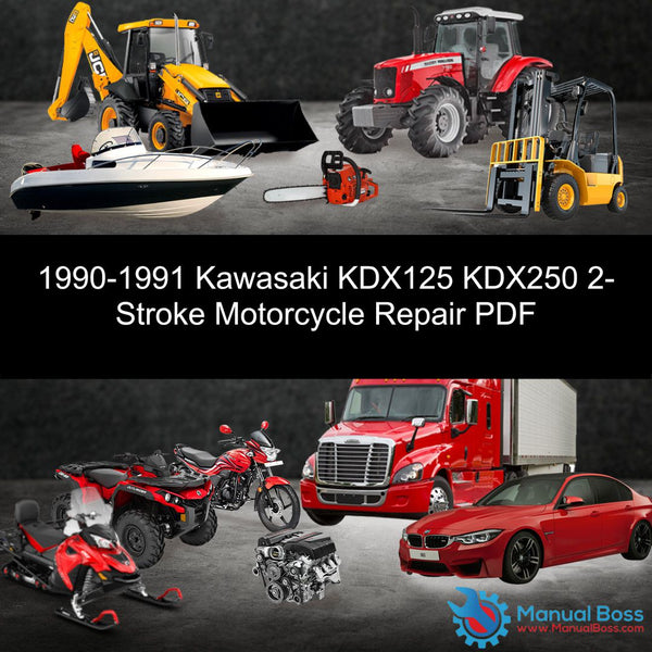 download Kawasaki KDX125 KDX250 2 Stroke Motorcycle able workshop manual