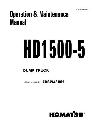 download Komatsu 630E Dump Truck able workshop manual