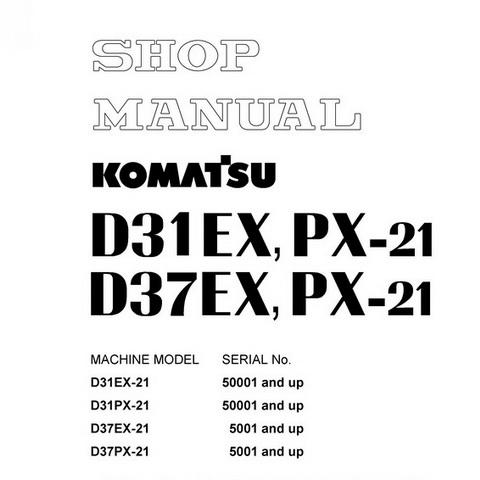 download Komatsu D31EX 22 D31PX 22 D37EX 22 D37PX 22 able workshop manual