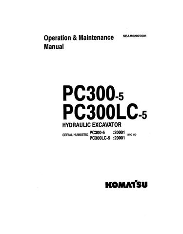 download Komatsu PC300 8 able workshop manual