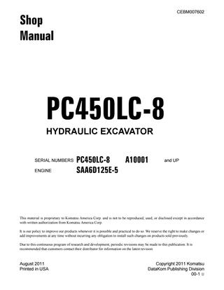 download Komatsu PC450LC 6 Excavator able workshop manual