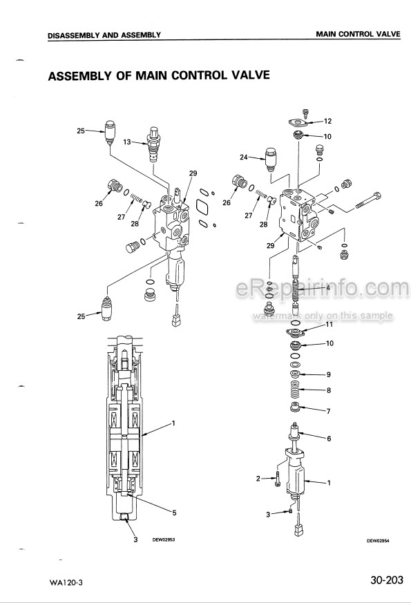 download Komatsu WA120 3 WA120 3A Wheel Loader able workshop manual