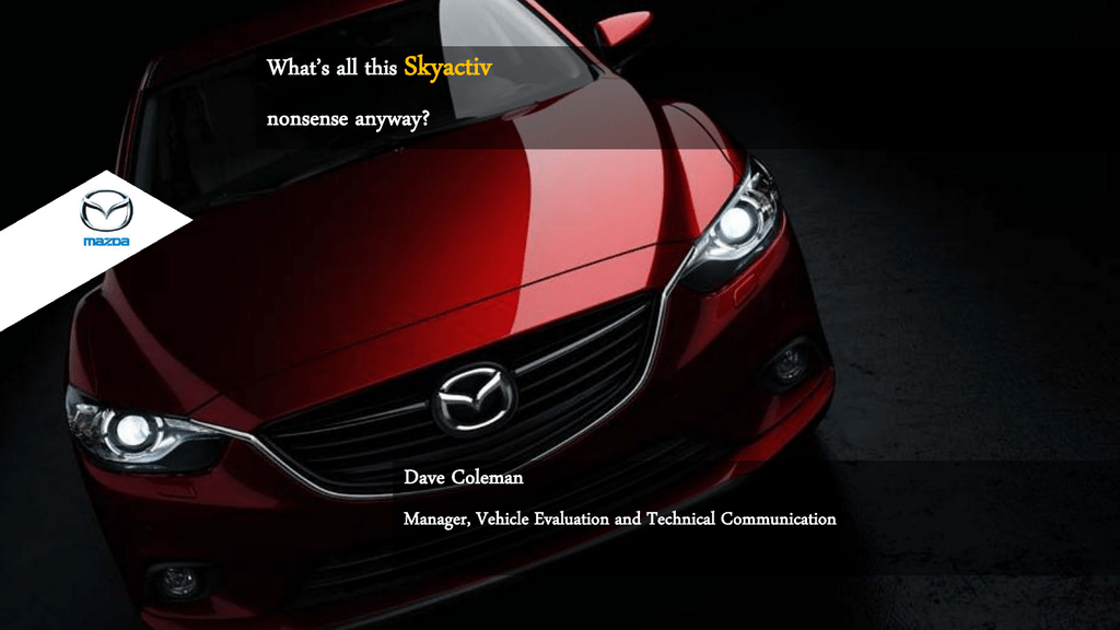 download MAZDA SPEED 3 1.5 L MZR I4 workshop manual