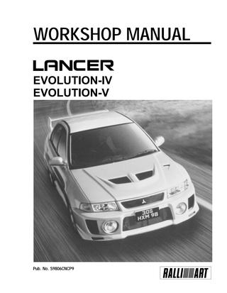 download MITSUBISHI Lancer EVO 4 EVO 5 workshop manual