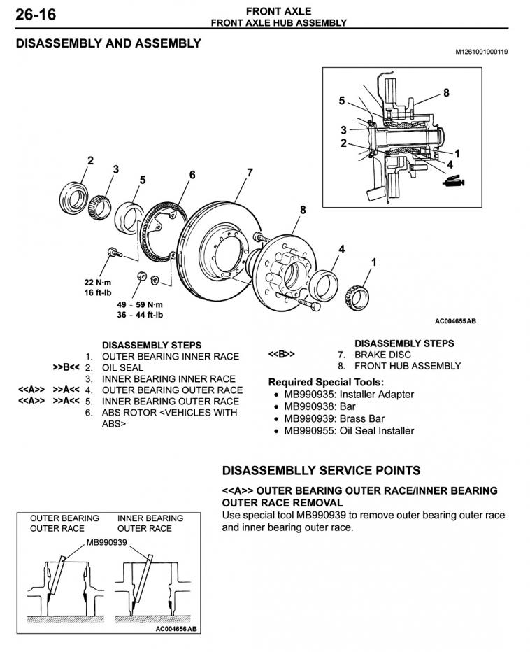 download MITSUBISHI MONTERO Sport workshop manual