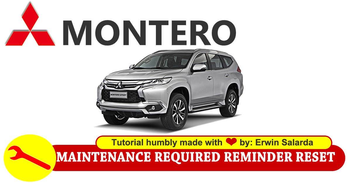 download MITSUBISHI MONTERO Sport workshop manual