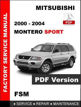 download Mitsubishi Montero workshop manual